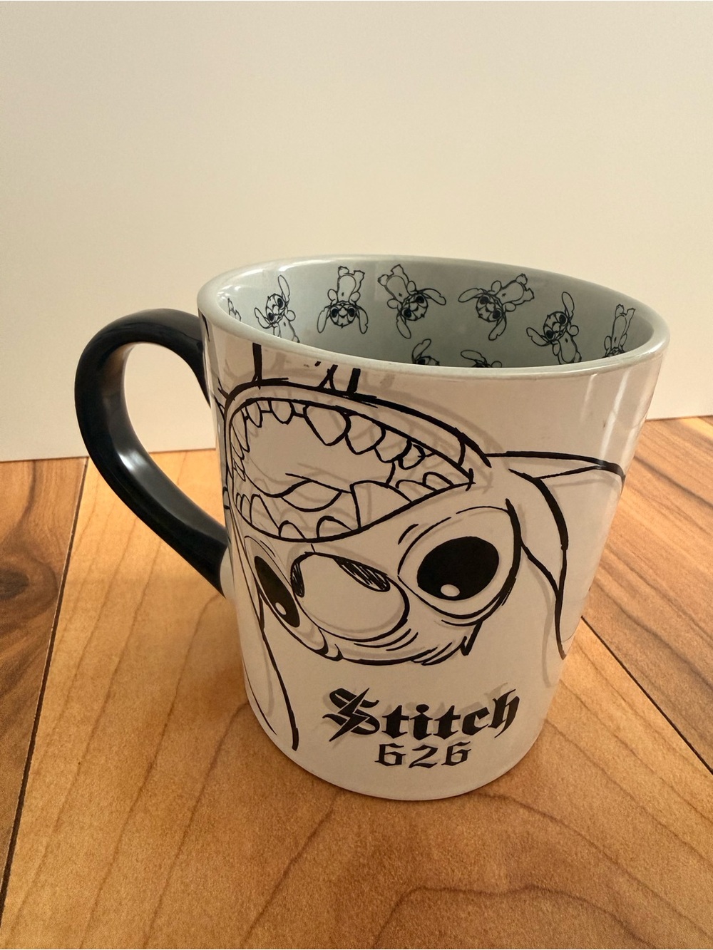 Disney Stitch 626 Black & White Character Mug